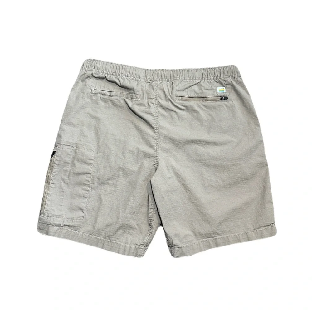 Vuori Ripstop Shorts Mens Large V370 8” Inseam Hiking 36x8 Beige Pockets - Picture 2 of 8